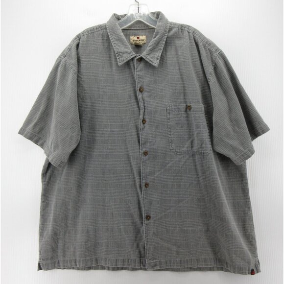 Woolrich Shirt XXL Button Up Plaid Camp Pocket Textured Classic Casual - Picture 1 of 9
